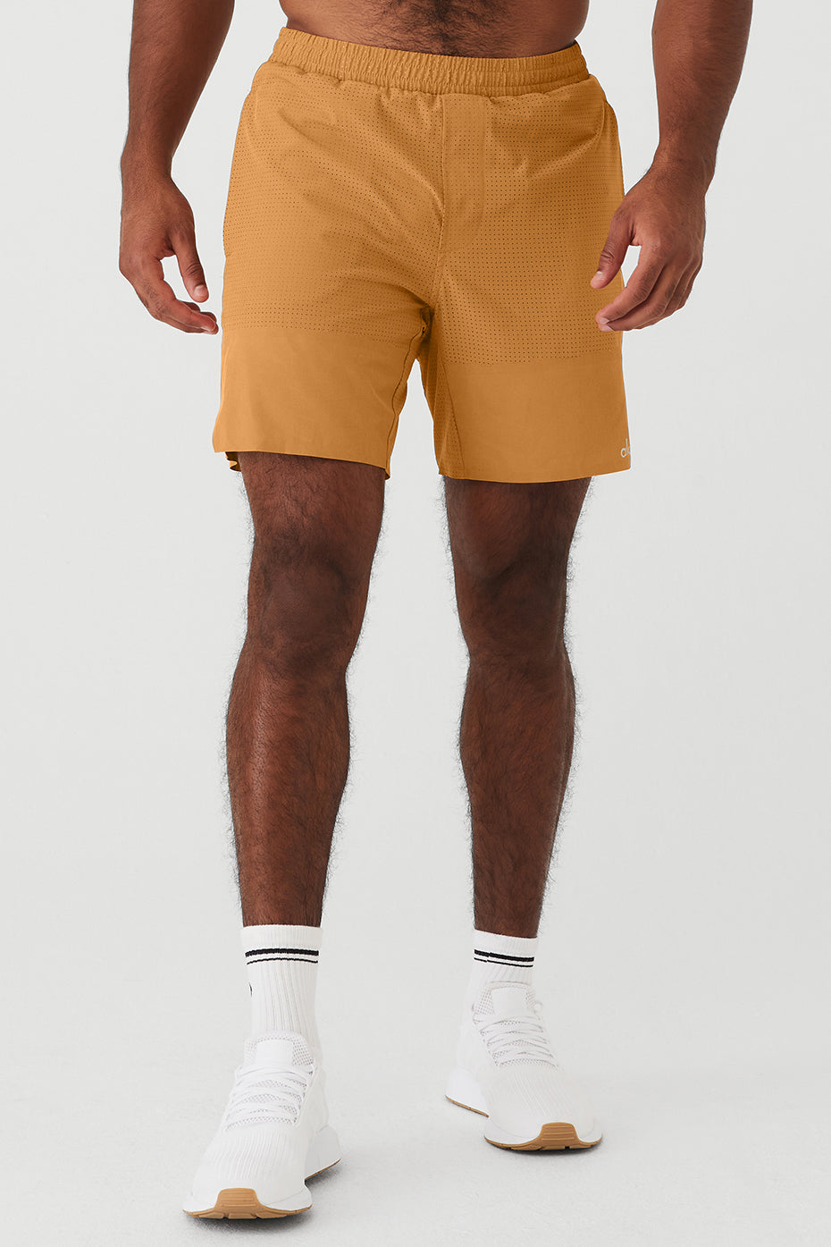 Apricot Orange Men's Alo Yoga 7'' Traction Shorts | CVU-638295