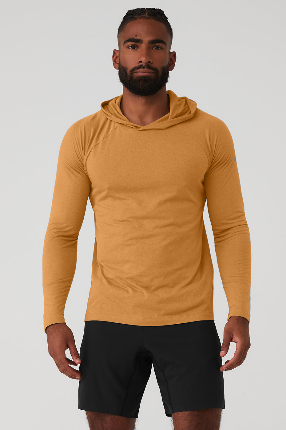 Apricot Orange Men's Alo Yoga Core Runner Hoodie | UBK-359142