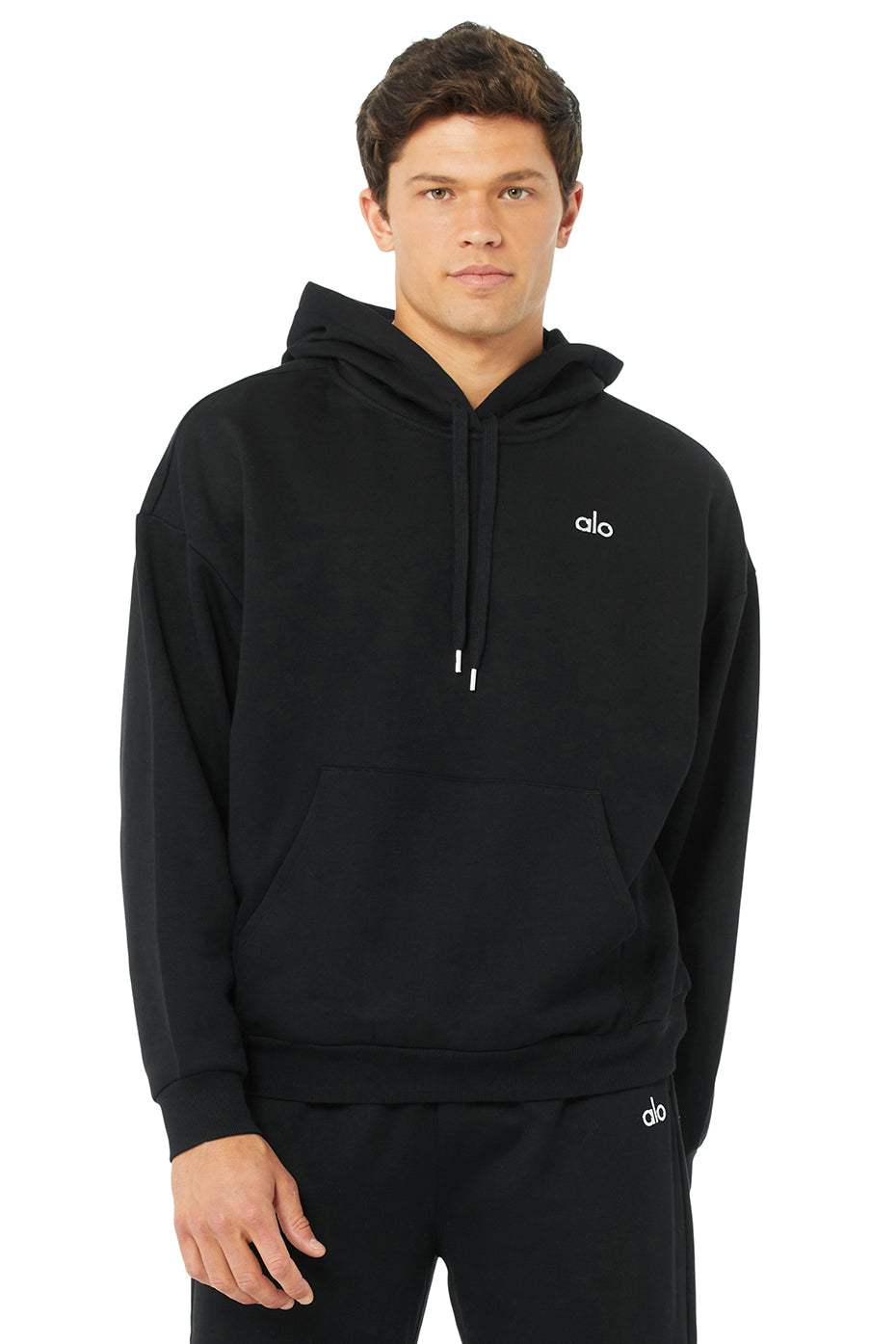 Black Men's Alo Yoga Accolade Hoodie | PEM-362501