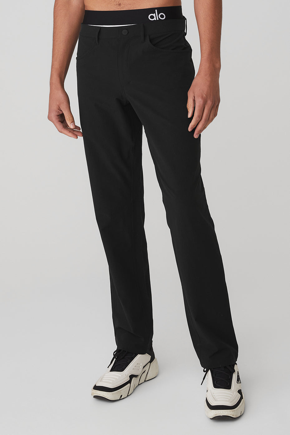 Black Men's Alo Yoga Day and Night Pants | XBD-057829