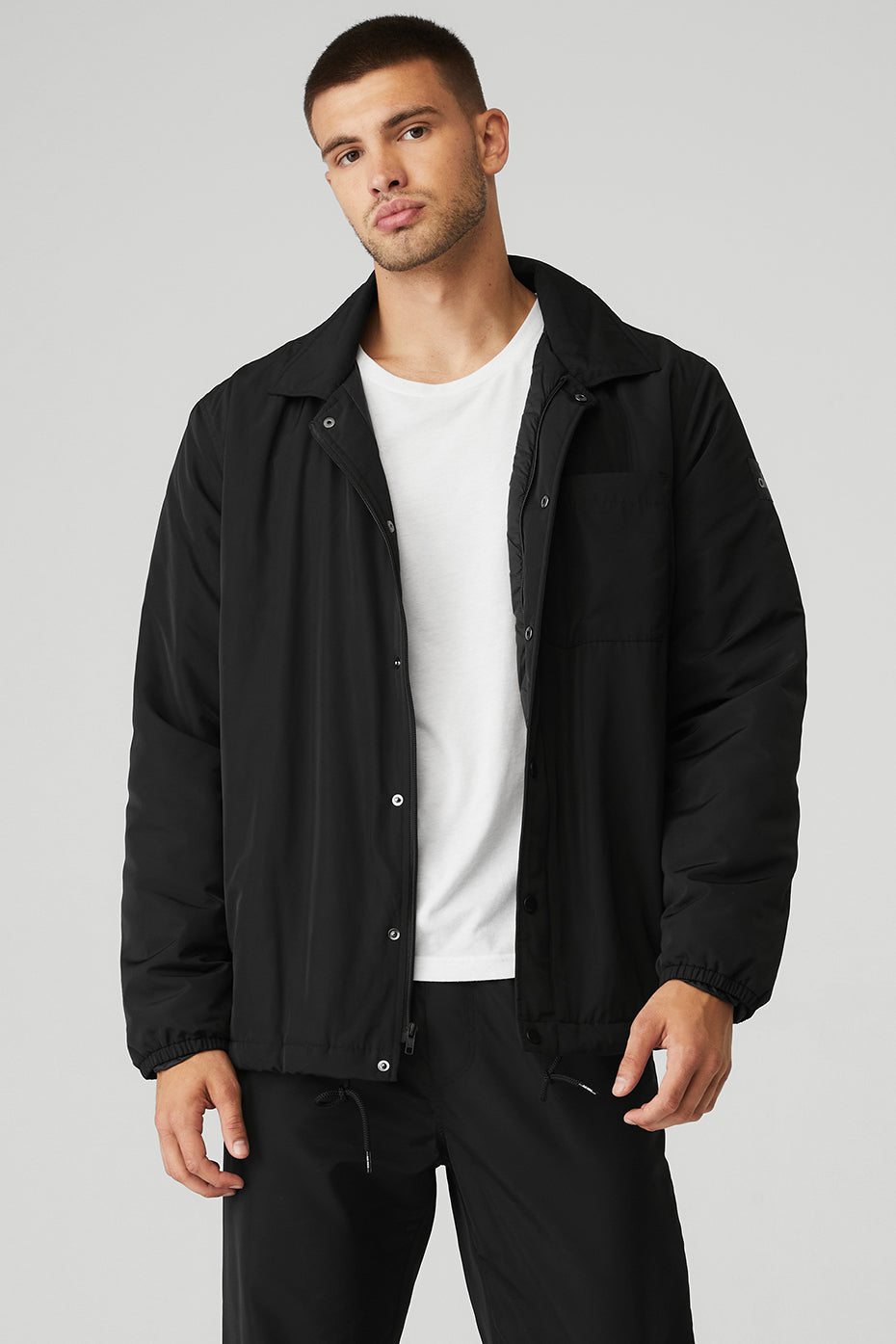 Black Men's Alo Yoga Legend Jackets | KQX-587602