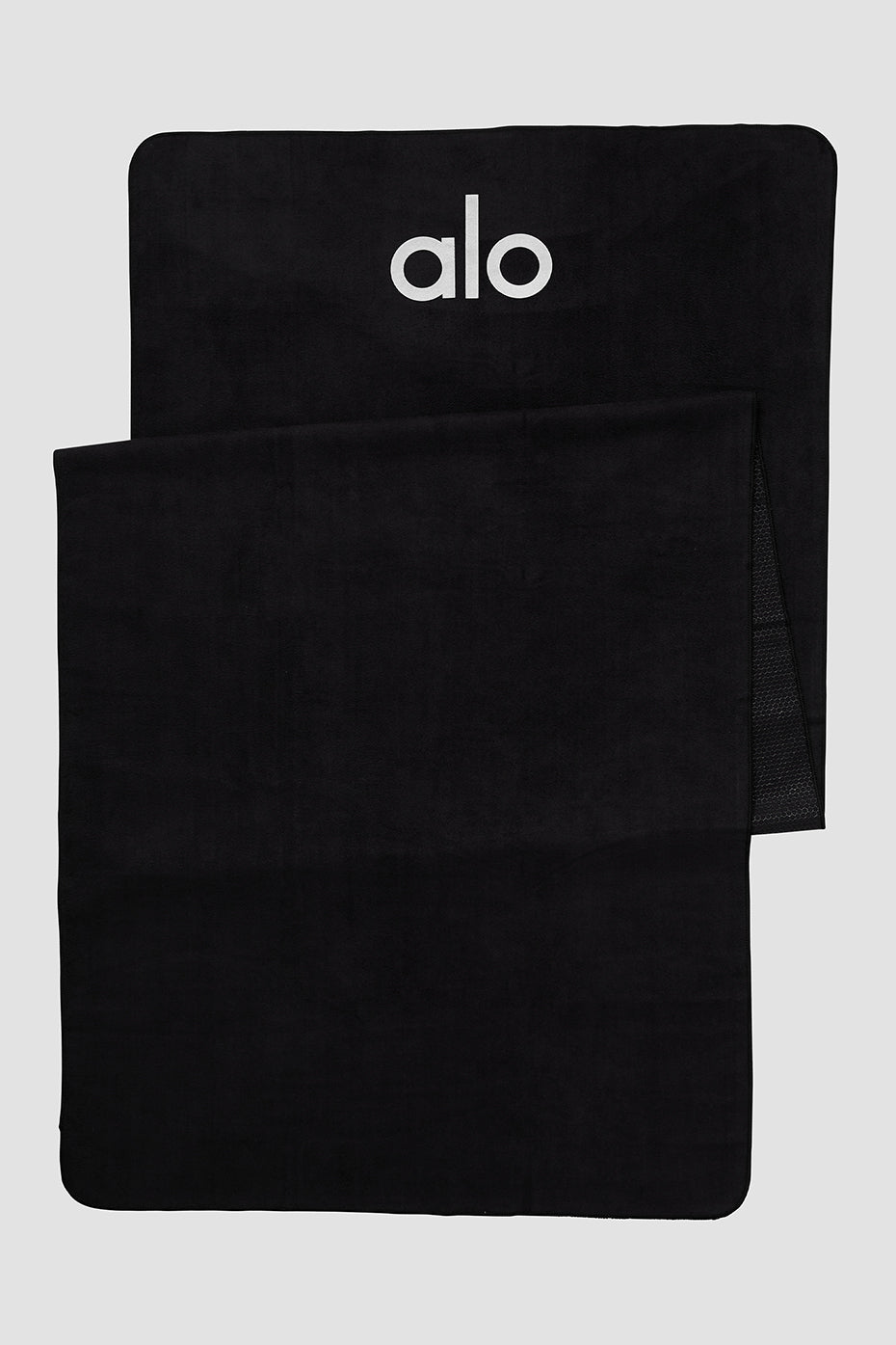 Black Unisex Alo Yoga Grounded No-Slip Towel Yoga Mats | GDJ-809356