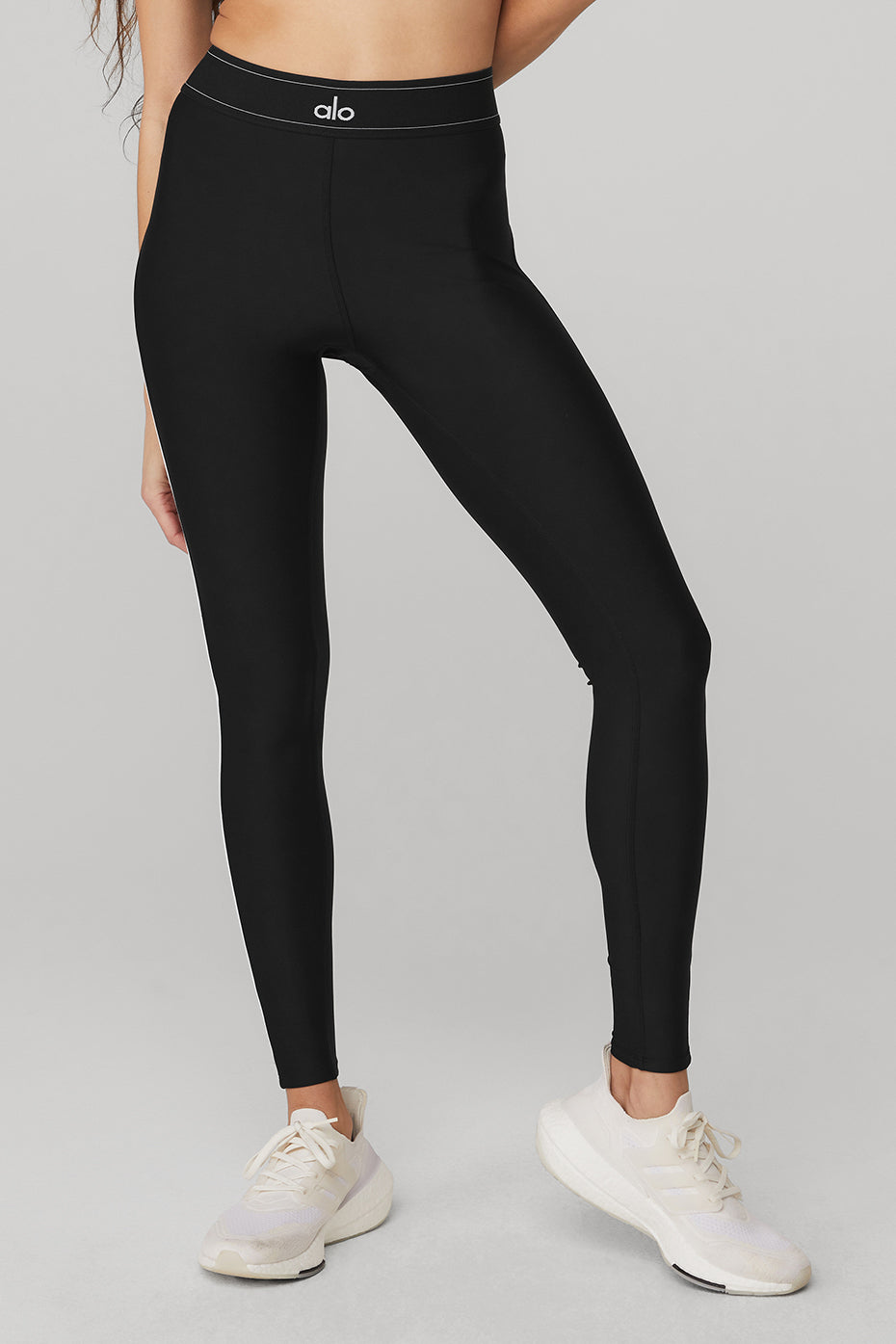 Black Women's Alo Yoga Airlift High-Waist Suit Up Leggings | LYX-498156