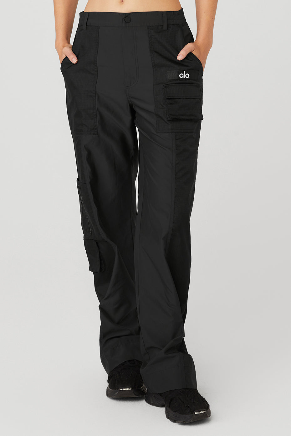 Black Women's Alo Yoga Blaze Trousers | XDT-462539