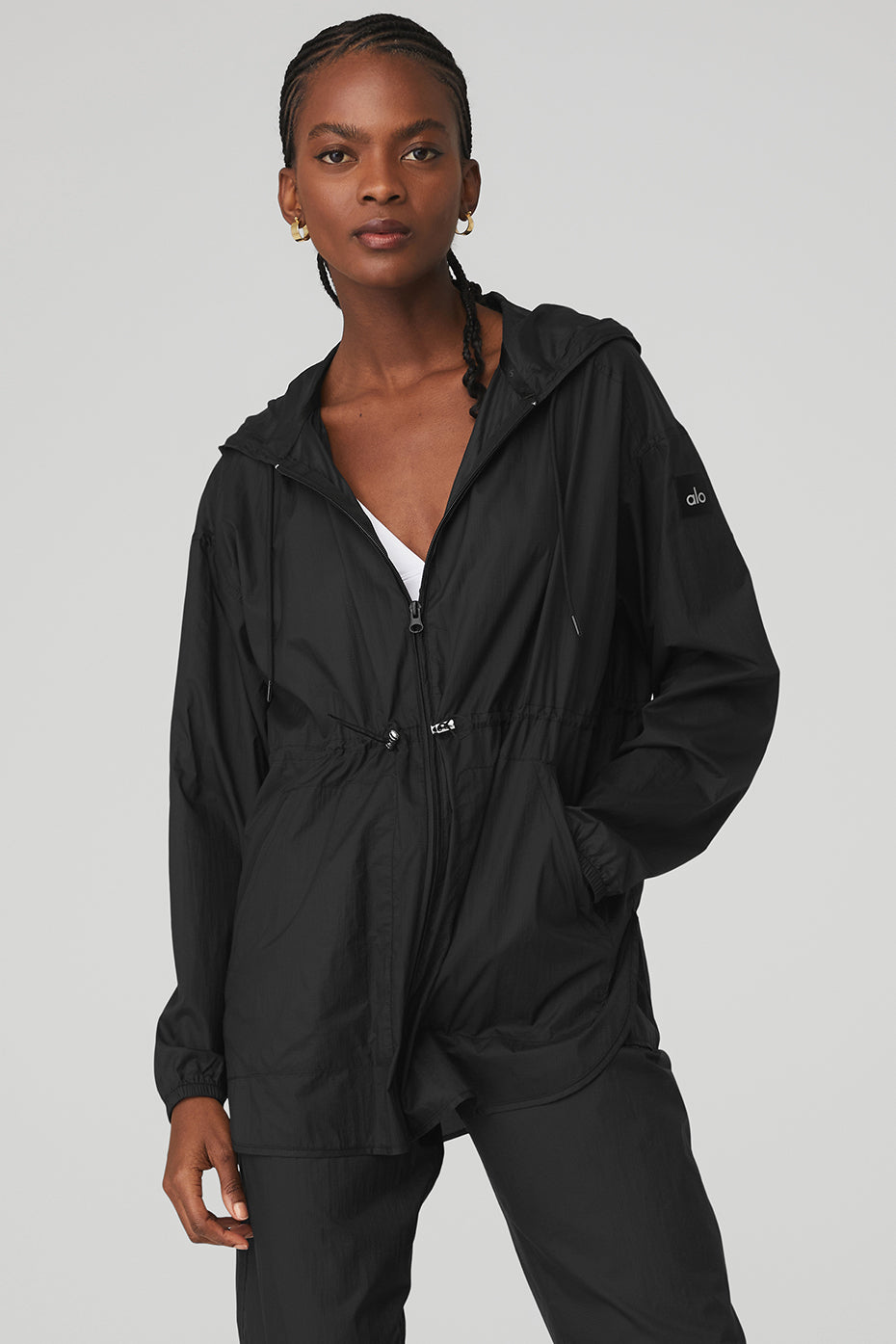 Black Women's Alo Yoga Cloud Nine Jackets | TZH-593107