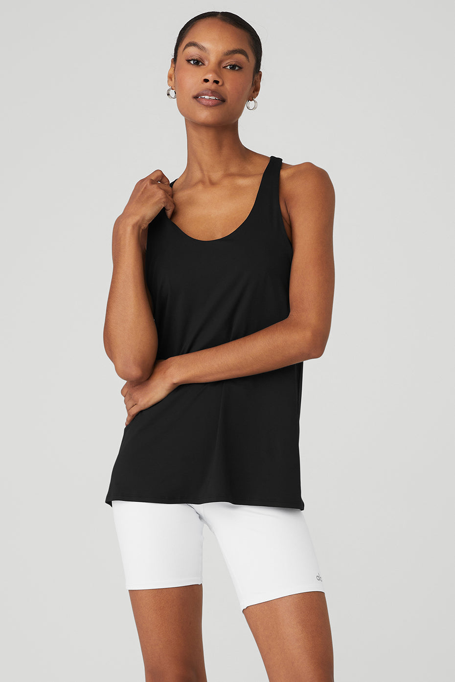 Black Women's Alo Yoga Don't Get It Twisted Tanks | GCN-849165