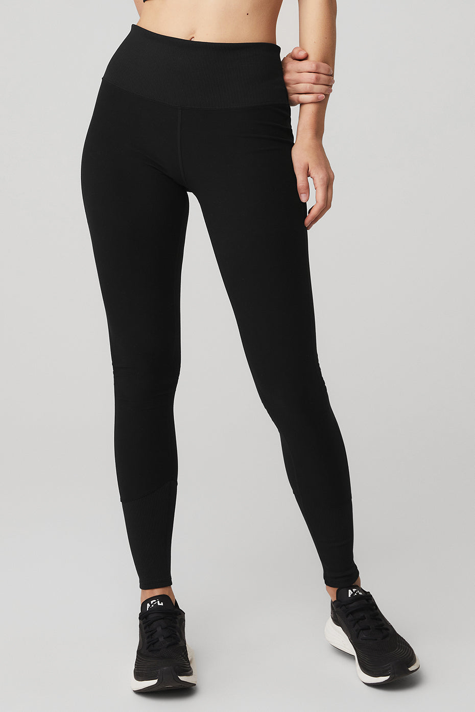 Black Women's Alo Yoga High-Waist Alosoft Lounge Leggings | UBT-358942