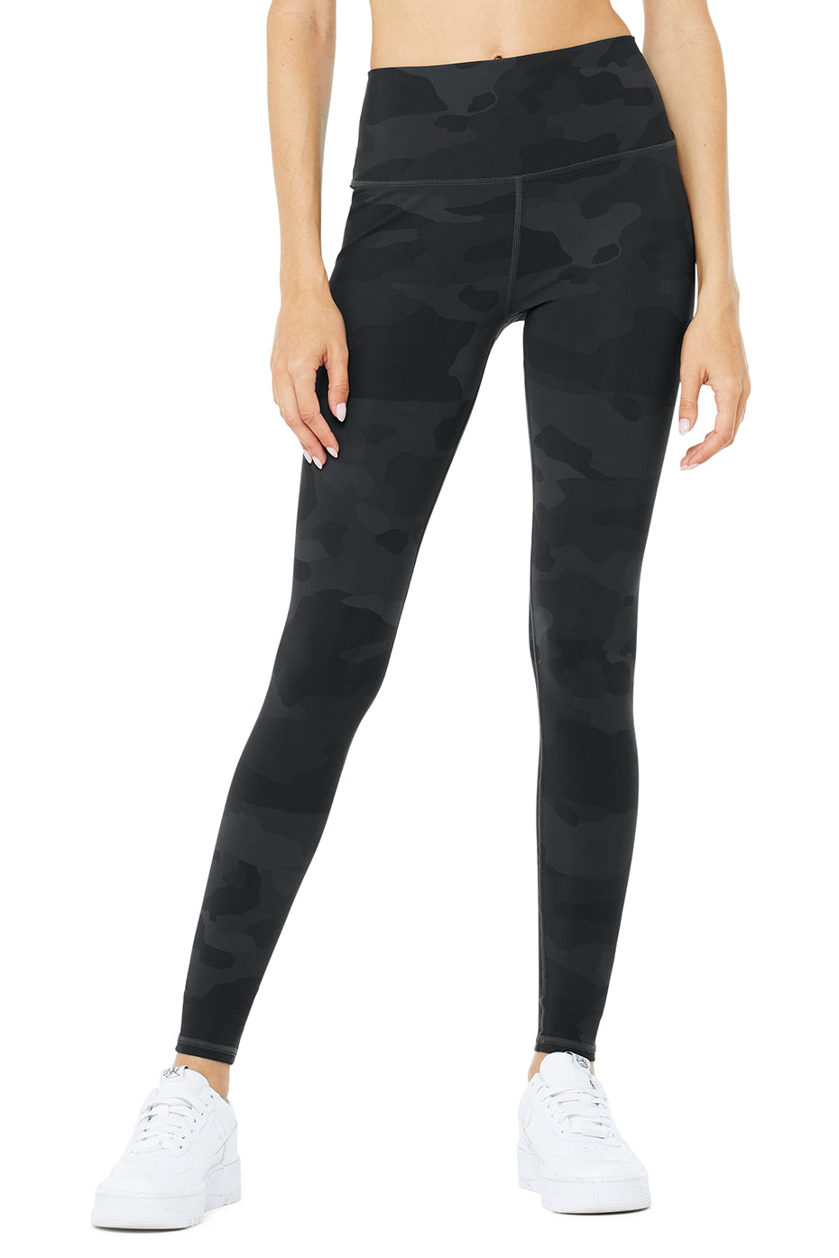 Black Women's Alo Yoga High-Waist Vapor Leggings | EQG-845123