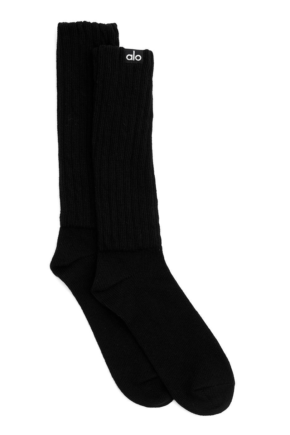 Black Women's Alo Yoga Scrunch Socks | ZFI-096243