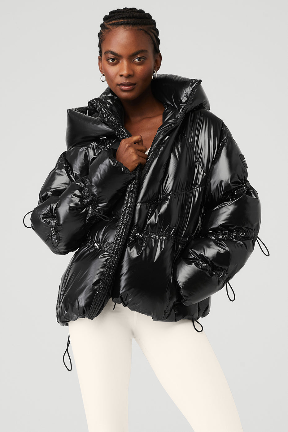 Black Women's Alo Yoga Stunner Puffer Jackets | LMG-257968