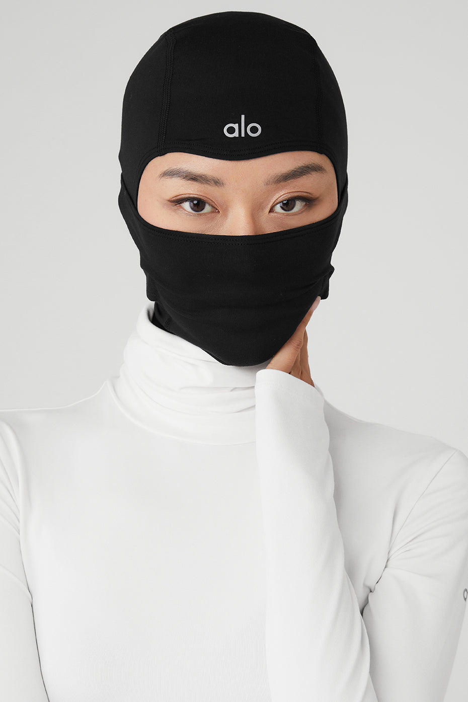 Black Women's Alo Yoga Summit Balaclava Hats | QUI-165279