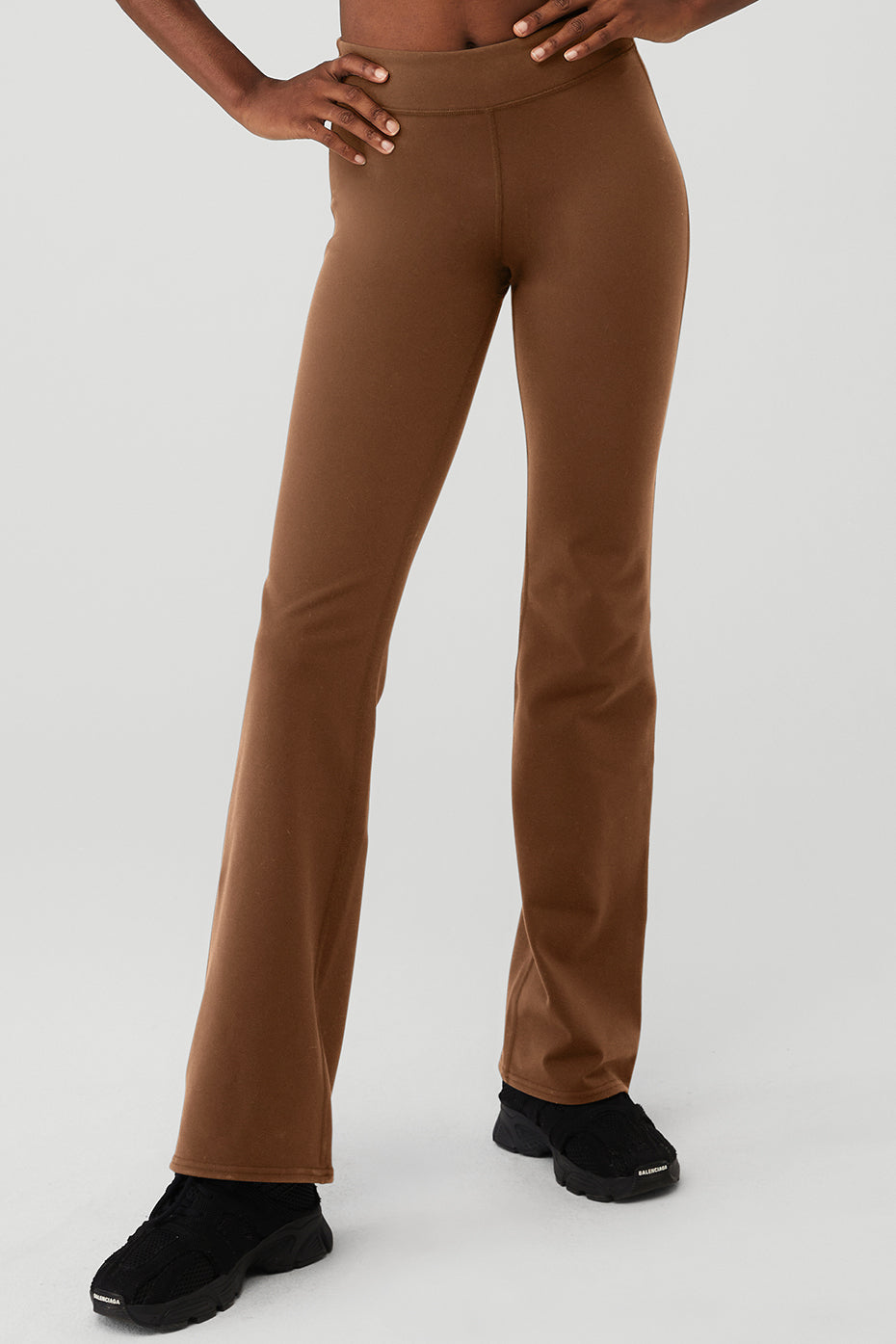 Brown Women's Alo Yoga Airbrush Low-Rise Bootcut Leggings | YDC-256784