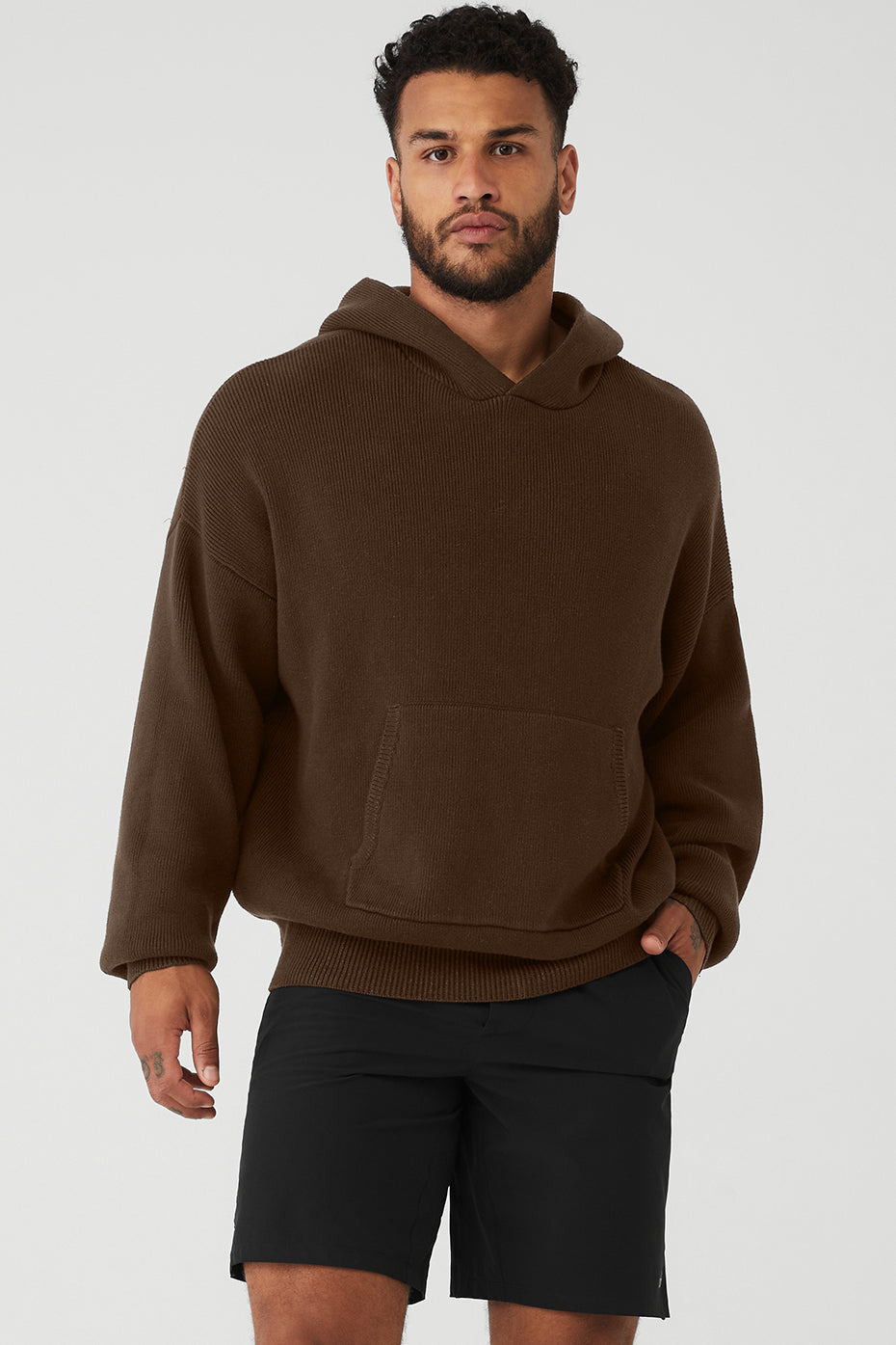 Chocolate Men's Alo Yoga Scholar Hoodie | TLS-306241