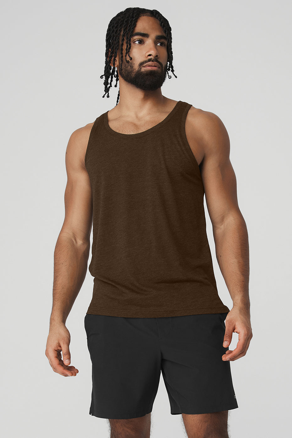 Chocolate Men's Alo Yoga Triumph Tanks | DTY-356948