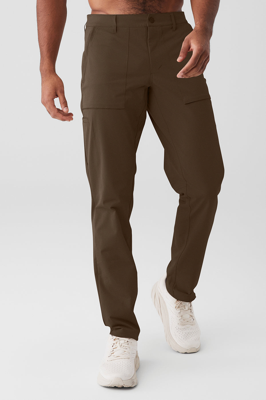 Coffee Men's Alo Yoga Block Pants | AGC-802359