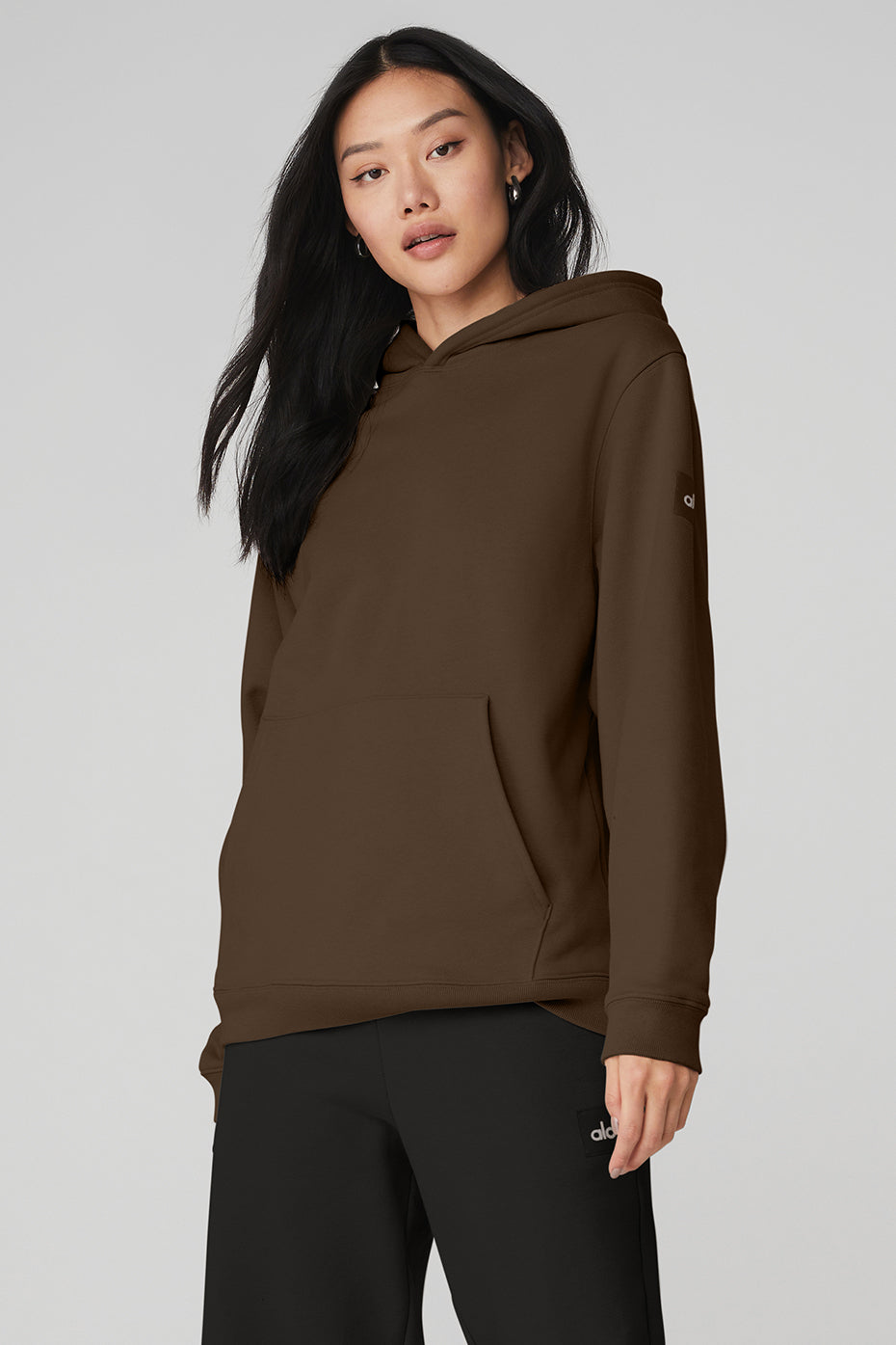 Coffee Women's Alo Yoga Renown Heavy Weight Hoodie | OWH-071398