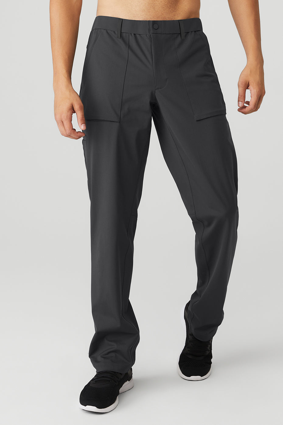 Dark Grey Men's Alo Yoga Block Pants | LOB-312795