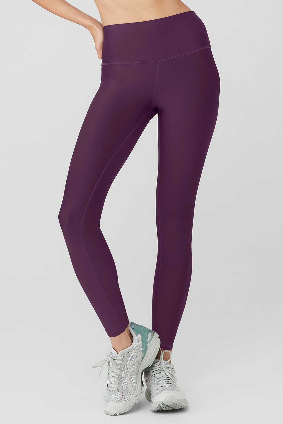 Dark Purple Women's Alo Yoga High-Waist Airlift Leggings | NCE-361489