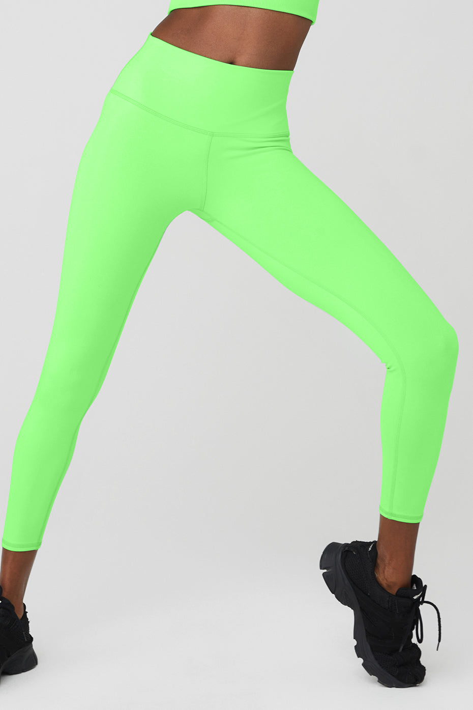 Green Women's Alo Yoga 7/8 High-Waist Airbrush Leggings | LEK-541093