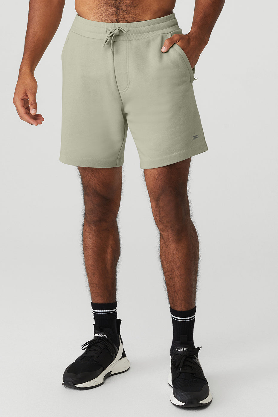 Grey Green Men's Alo Yoga Chill Shorts | UTQ-274308