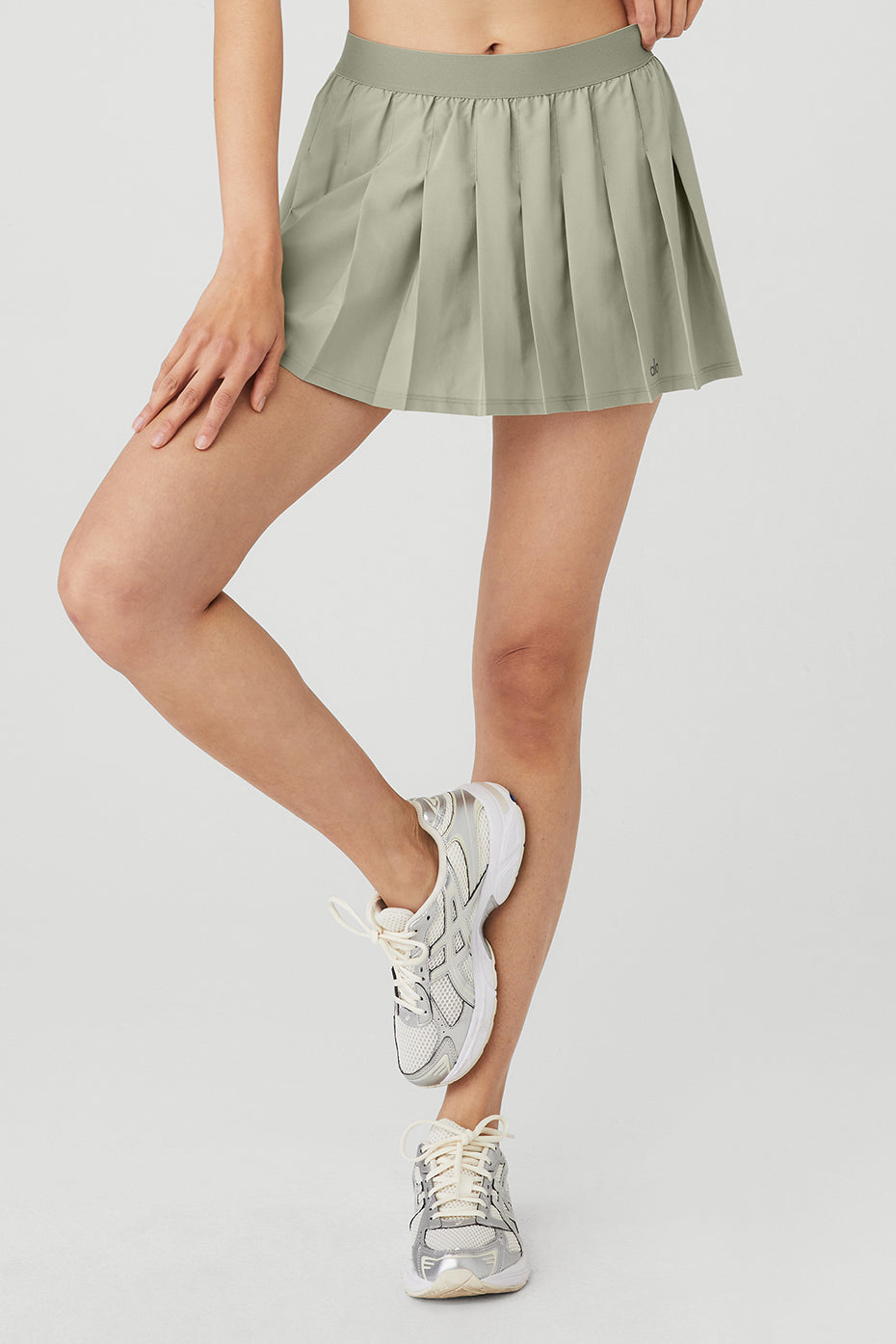 Grey Green Women's Alo Yoga Varsity Tennis Skirts | FXG-403896