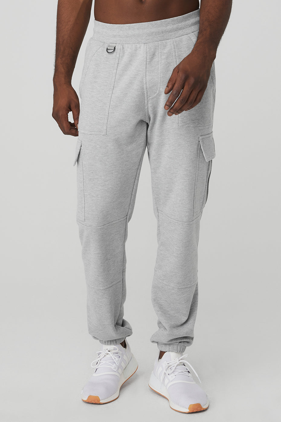 Grey Men's Alo Yoga Highline Cargo Sweatpants | LEZ-692378