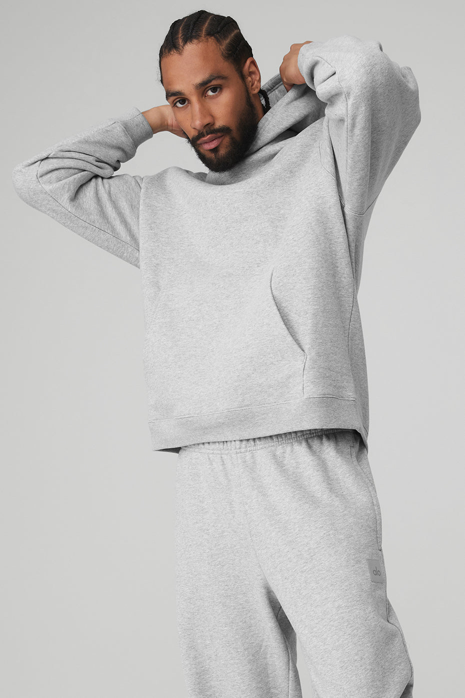 Grey Men's Alo Yoga Renown Heavy Weight Hoodie | FKV-924381