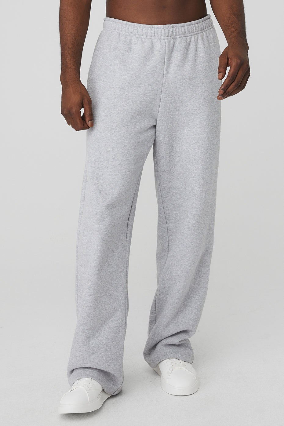 Grey Men's Alo Yoga Renown Heavy Weight Sweatpants | ITE-082753