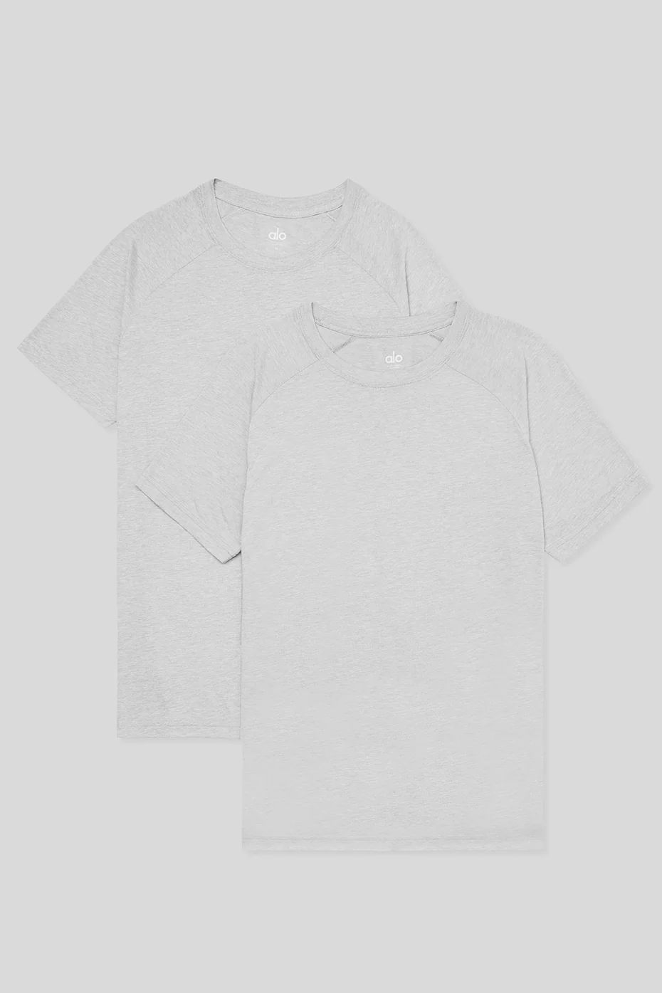 Grey Men's Alo Yoga Triumph Crew Neck Tee (2 Pack) Short Sleeve | TKI-809645