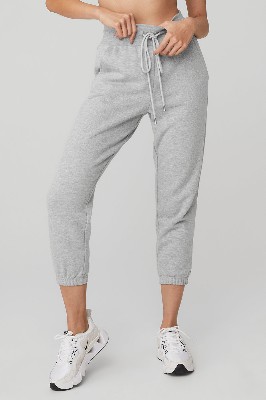 Grey Women's Alo Yoga 7/8 Easy Sweatpants | BCJ-915270