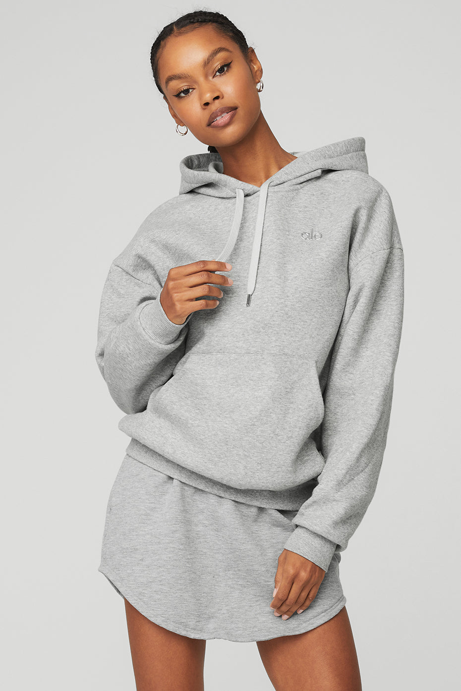 Grey Women's Alo Yoga Accolade Hoodie | BZP-023518