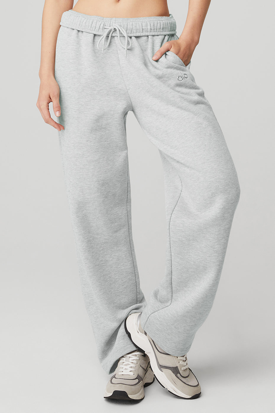 Grey Women's Alo Yoga Accolade Straight Leg Sweatpants | EJP-931268