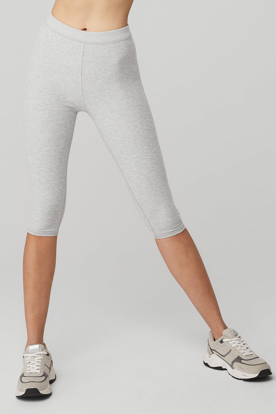 Grey Women's Alo Yoga Alosoft High-Waist Iconic 90'sri Leggings | FNJ-271308