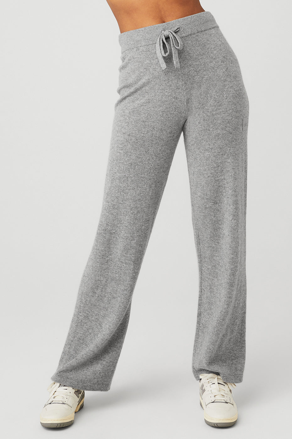 Grey Women's Alo Yoga Cashmere High-Waist Jet Set Wide Leg Sweatpants | UCS-153026