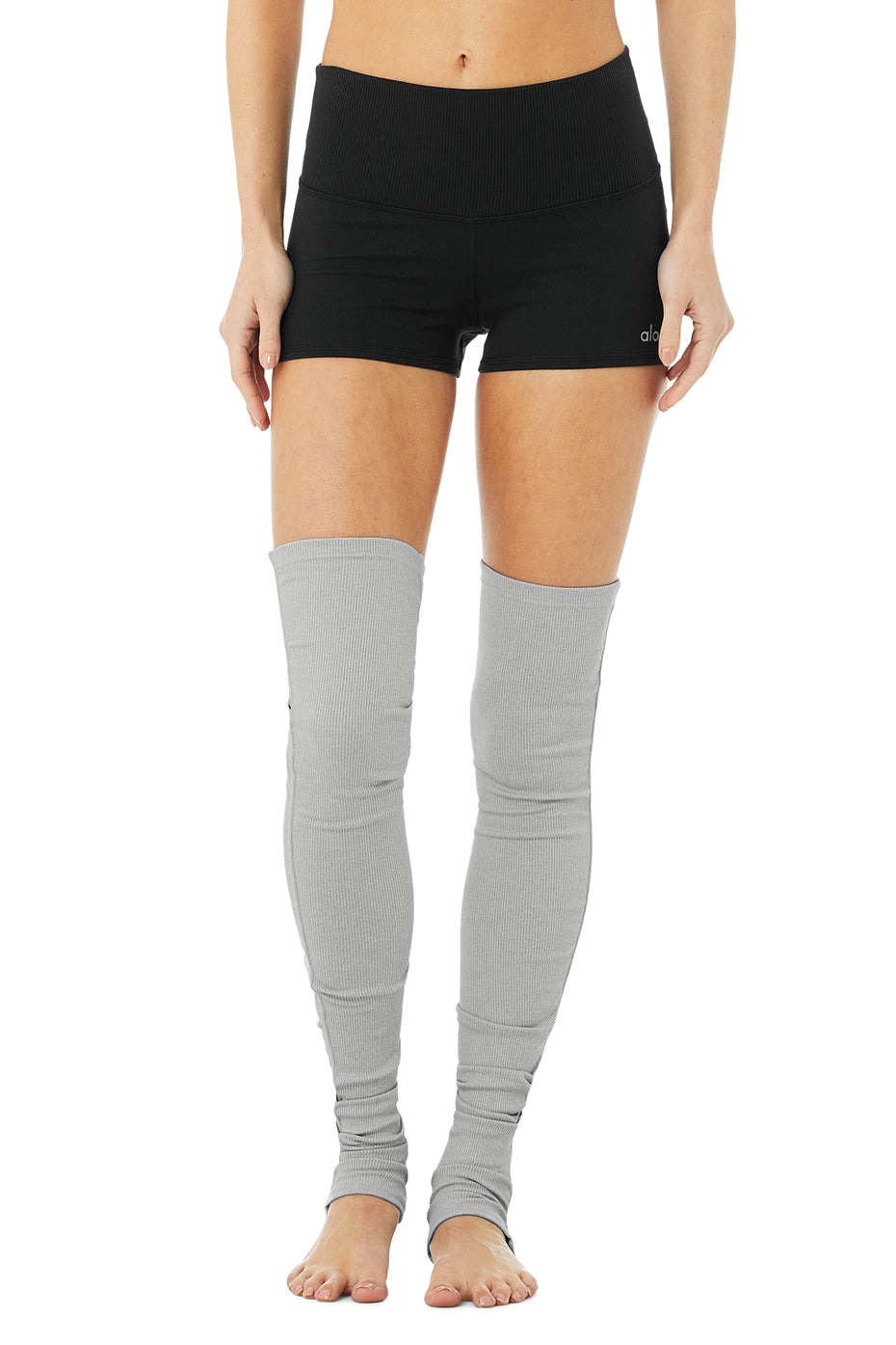 Grey Women's Alo Yoga Goddess Leg Warmer Socks | HOE-951827