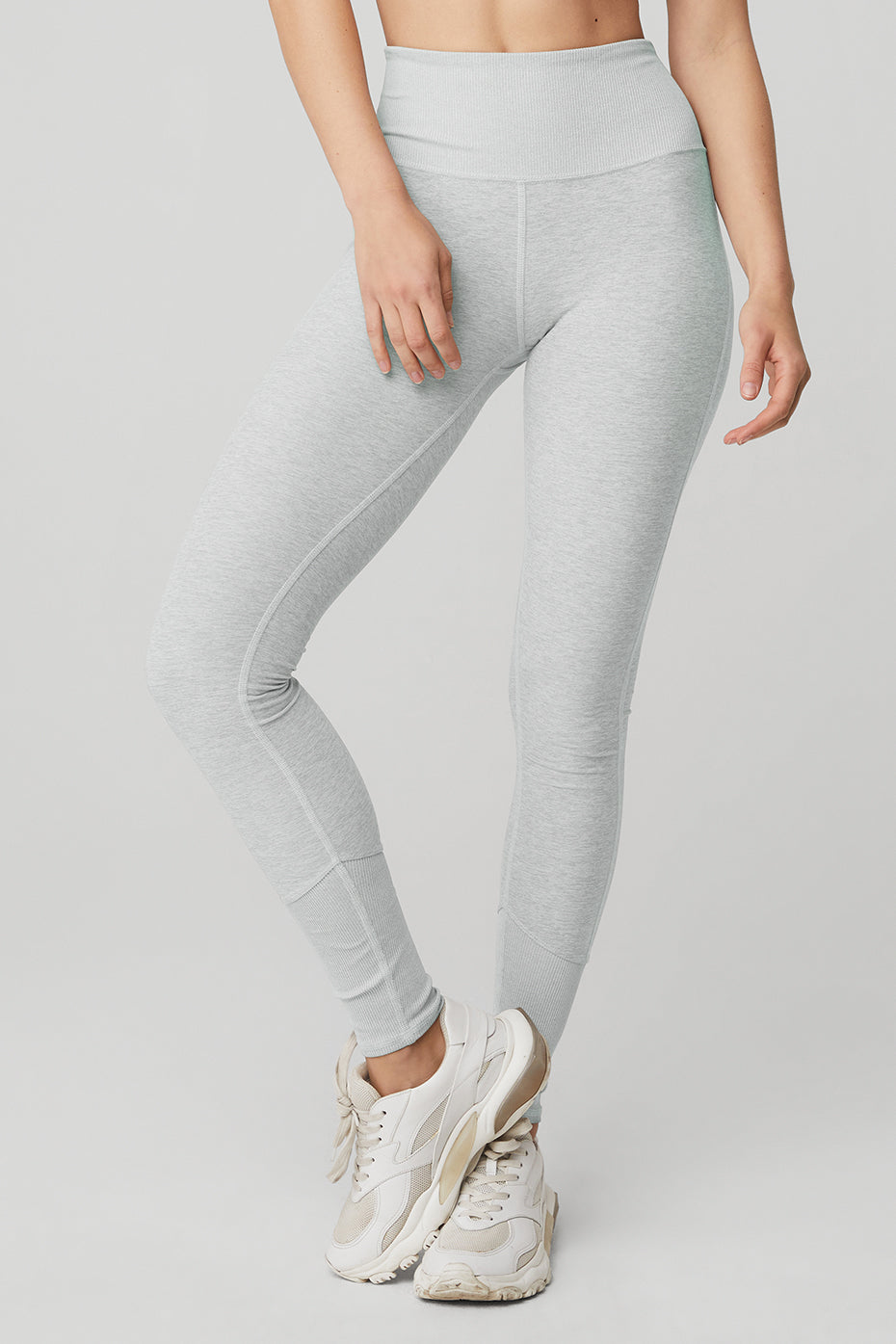 Grey Women's Alo Yoga High-Waist Alosoft Lounge Leggings | WXZ-890471