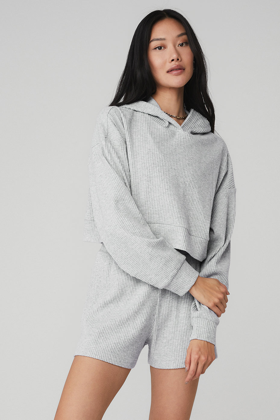 Grey Women's Alo Yoga Muse Hoodie | DAN-923605