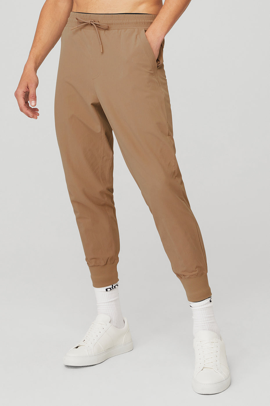 Khaki Men's Alo Yoga Co-Op 7/8 Pants | DAI-970615