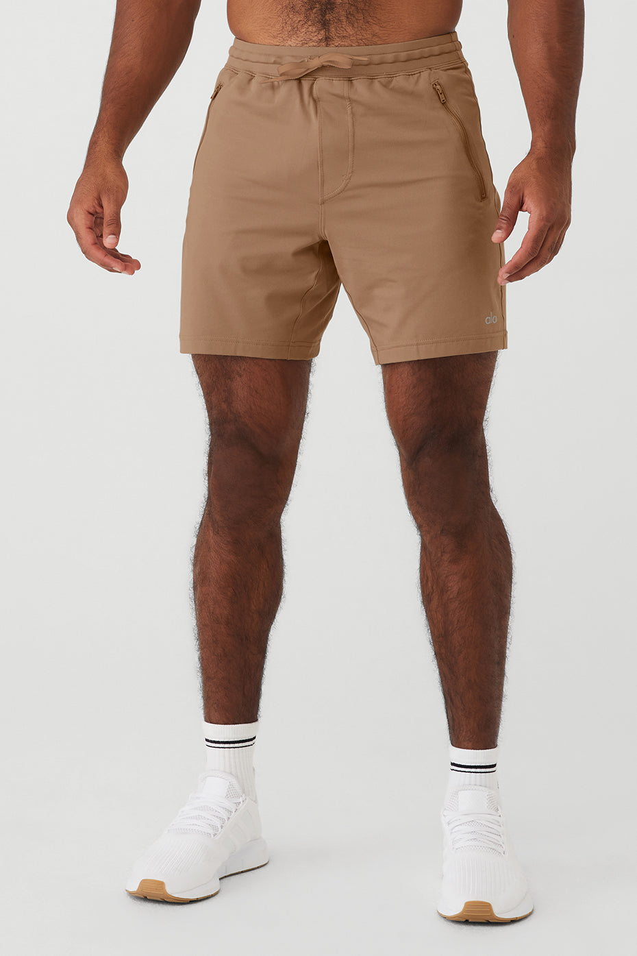 Khaki Men's Alo Yoga Conquer Reform Shorts | TXC-237150