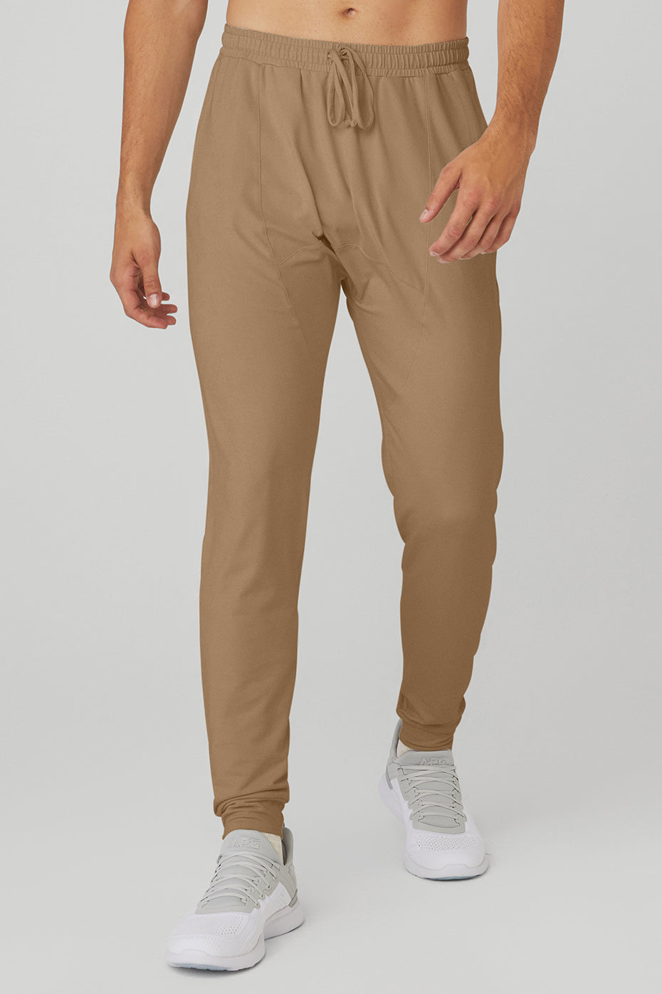 Khaki Men's Alo Yoga Conquer Revitalize Pants | RVL-274980