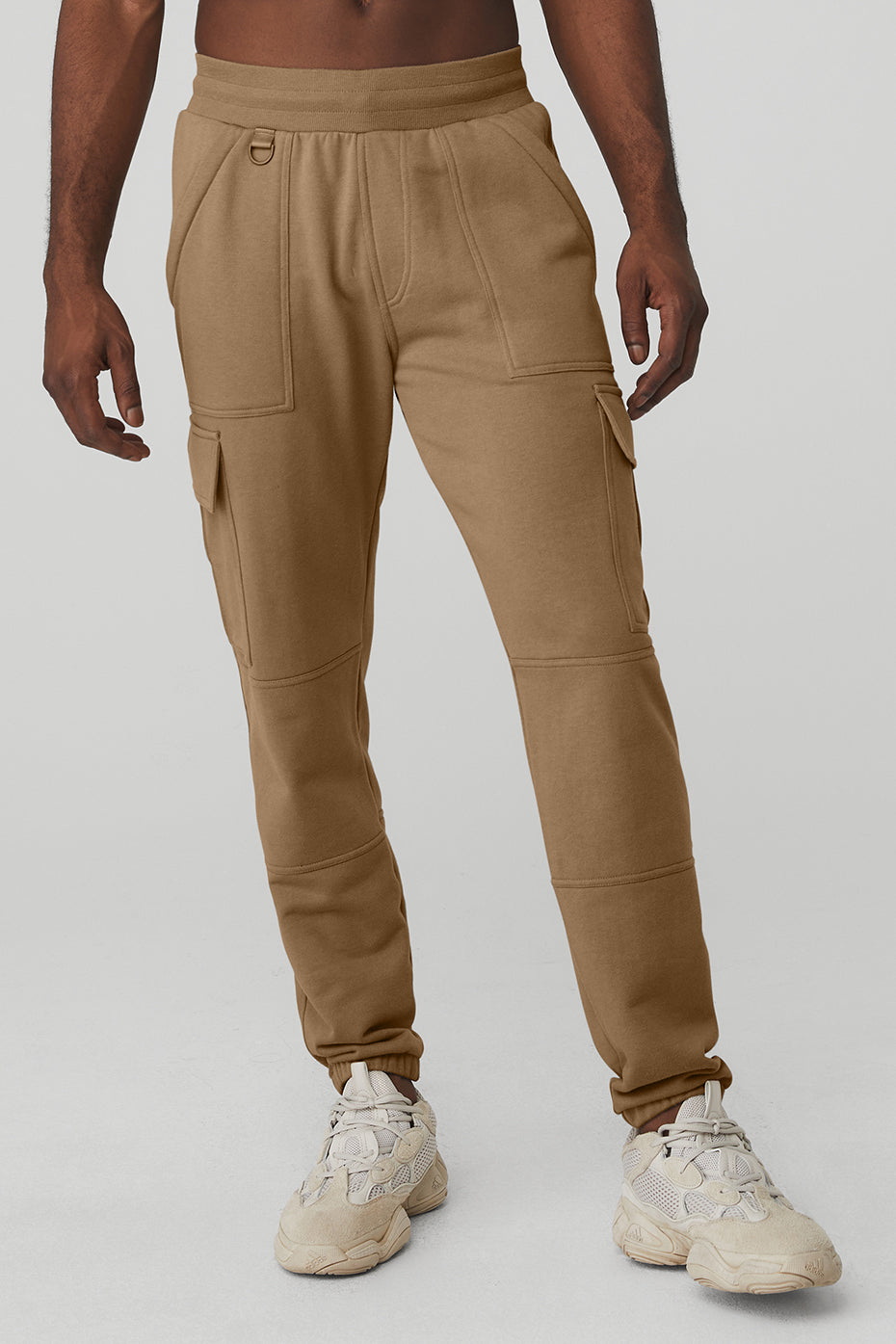 Khaki Men's Alo Yoga Highline Cargo Sweatpants | VXS-891627