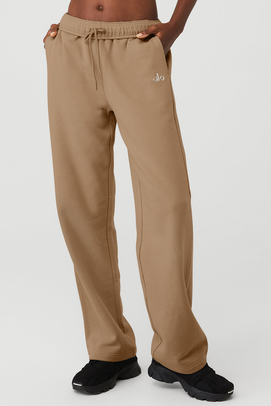 Light Brown Women's Alo Yoga Accolade Straight Leg Sweatpants | ARN-316928