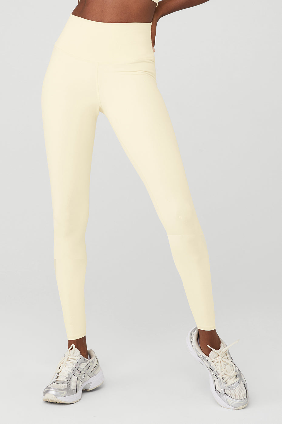 Light Yellow Women's Alo Yoga 7/8 High-Waist Airbrush Leggings | LRZ-356120