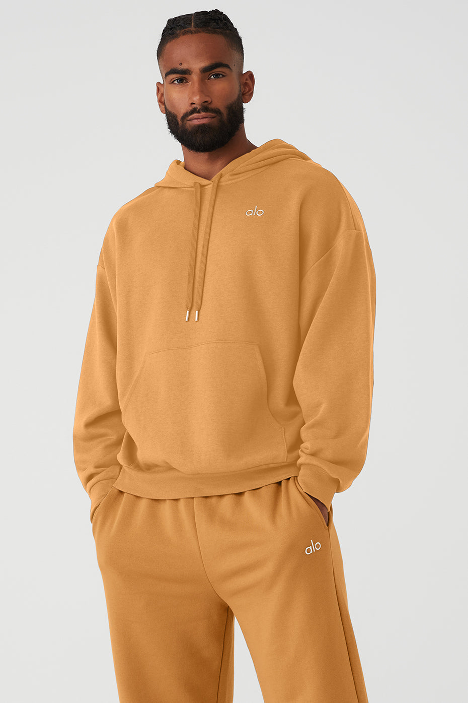 Mustard Yellow Men's Alo Yoga Accolade Hoodie | HDK-497130