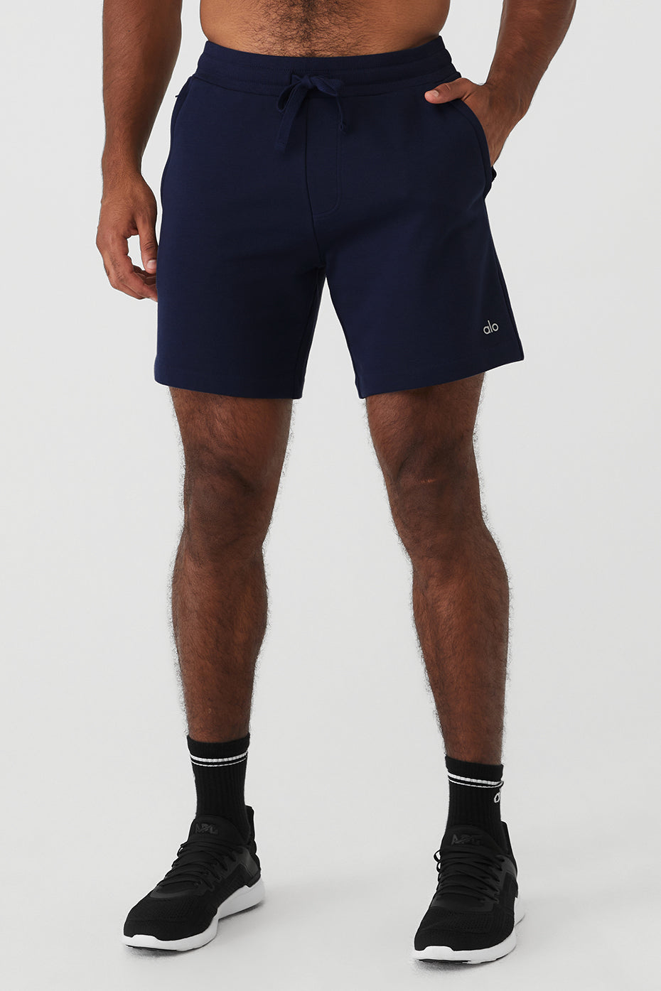 Navy Men's Alo Yoga Chill Shorts | AIO-617985