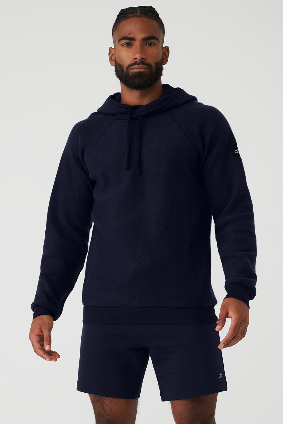 Navy Men's Alo Yoga The Triumph Hoodie | DAK-925674