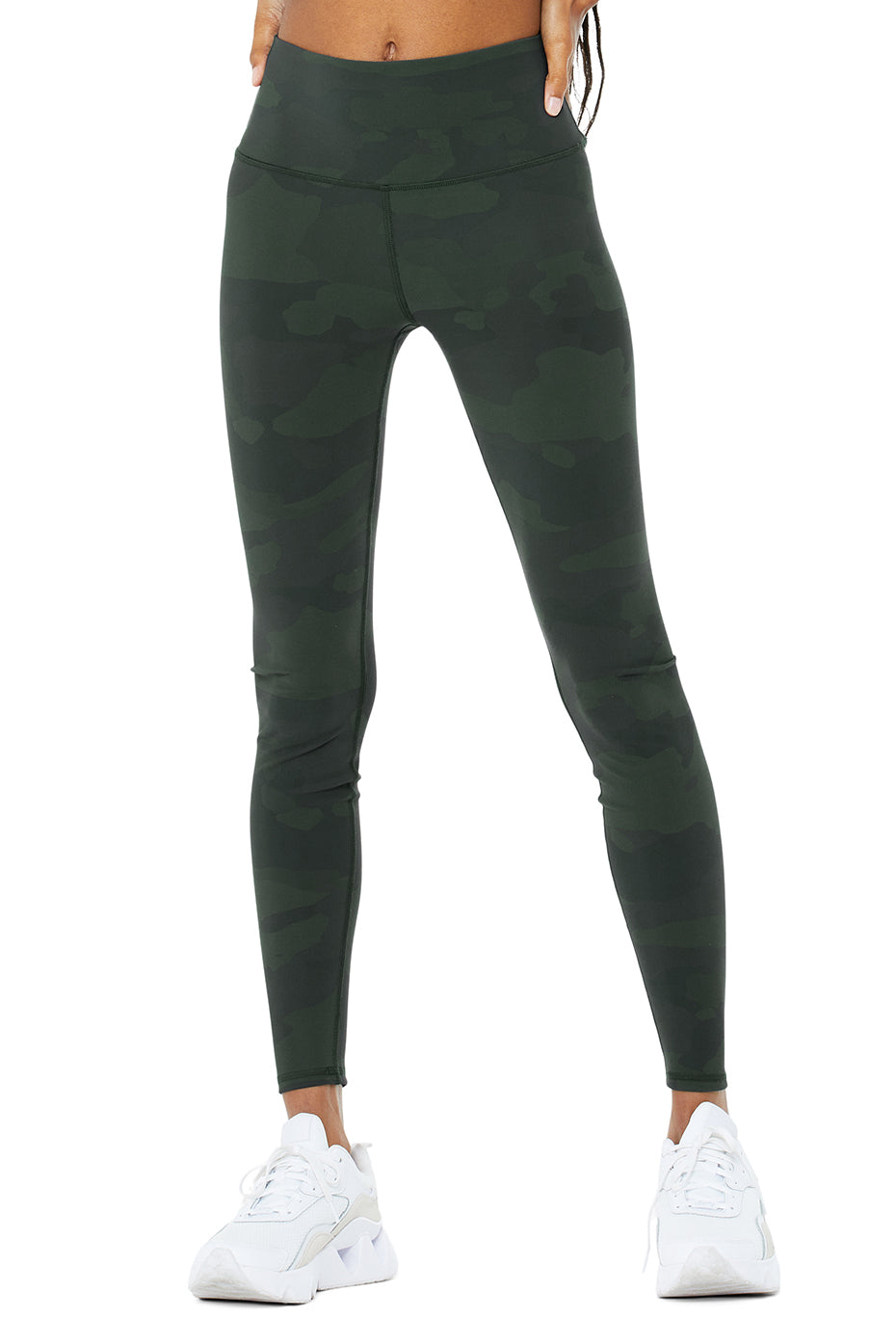 Obsidian Green Women's Alo Yoga High-Waist Vapor Leggings | YOB-735490