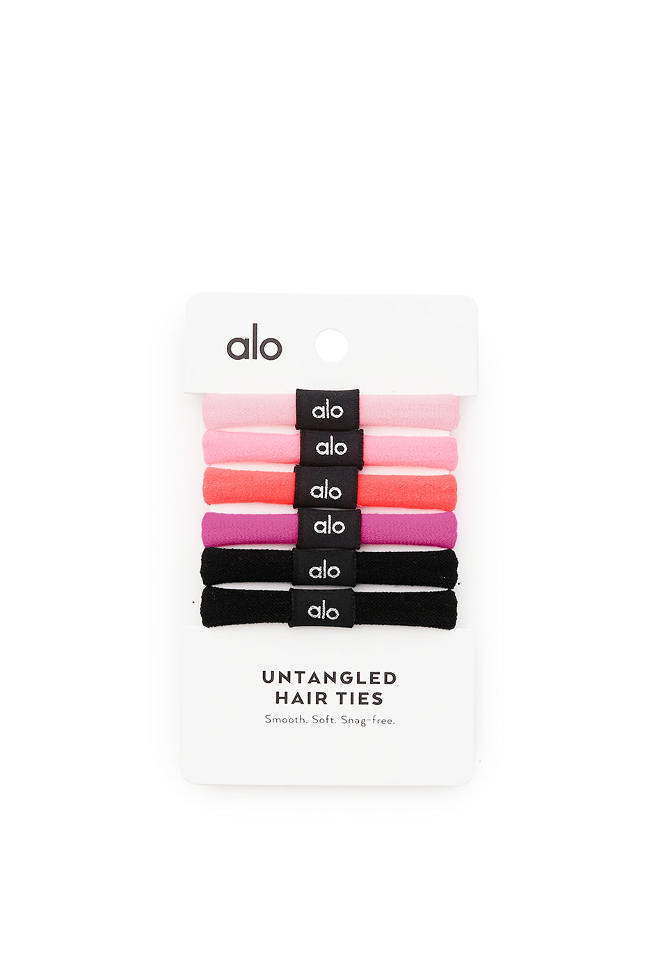 Pink Multicolor Women's Alo Yoga Untangled HAirTie 6-Pack Hair Accessories | HOG-970125