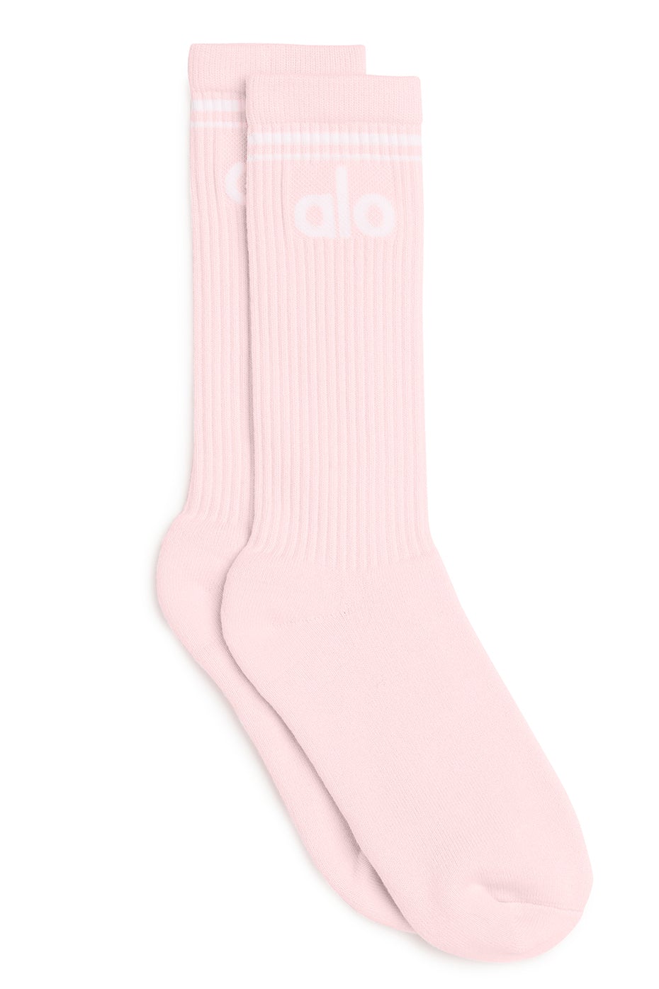 Pink / White Women's Alo Yoga Throwback Socks | FNU-863259