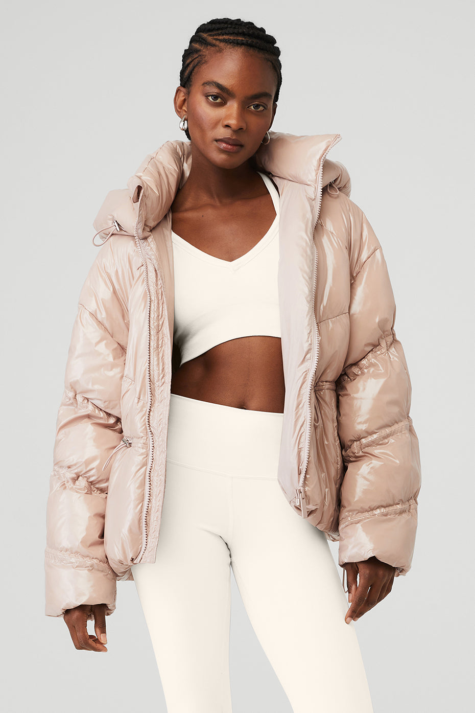 Pink Women's Alo Yoga Stunner Puffer Jackets | OVD-697801